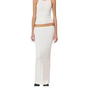 New | Eterne | Emma Skirt | Butter Rib | Cream | XS